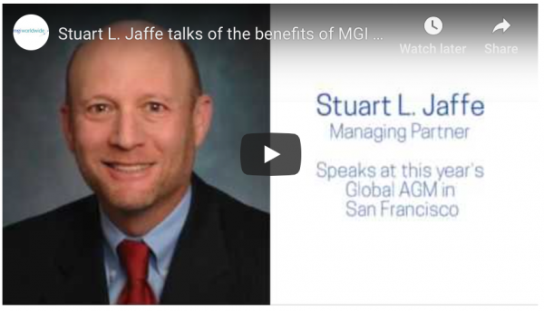 Stuary Jaffe MGI Worldwide member benefits video